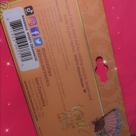 🖤(5/$25 (🖤loni Cosmetics 3D Faux Mink Lashes Wispy Dramatic - Picture 2 of 3